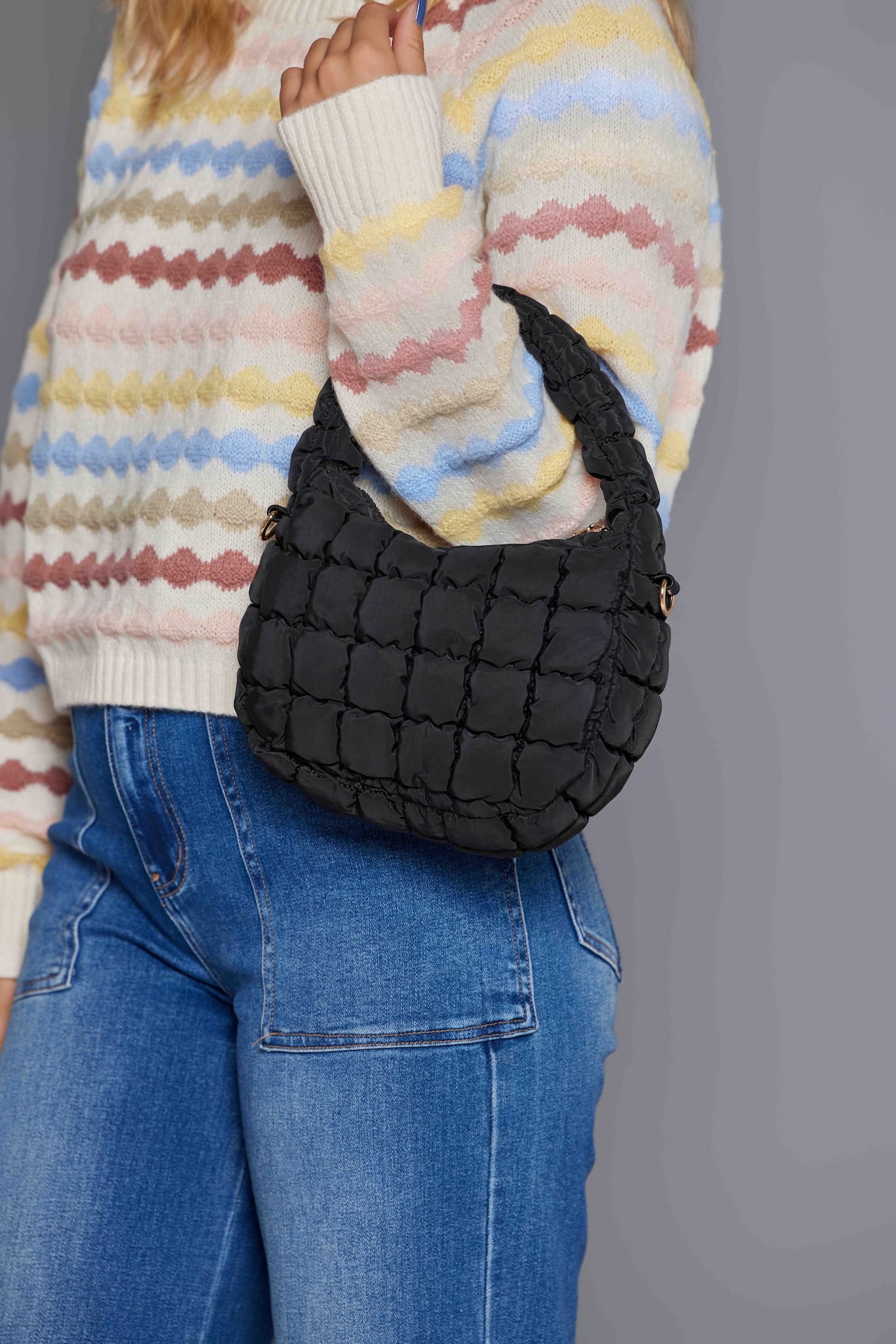 Leo Quilted Shoulder Bag