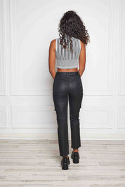 Quinn High Waist Cargo Cigarette Jean